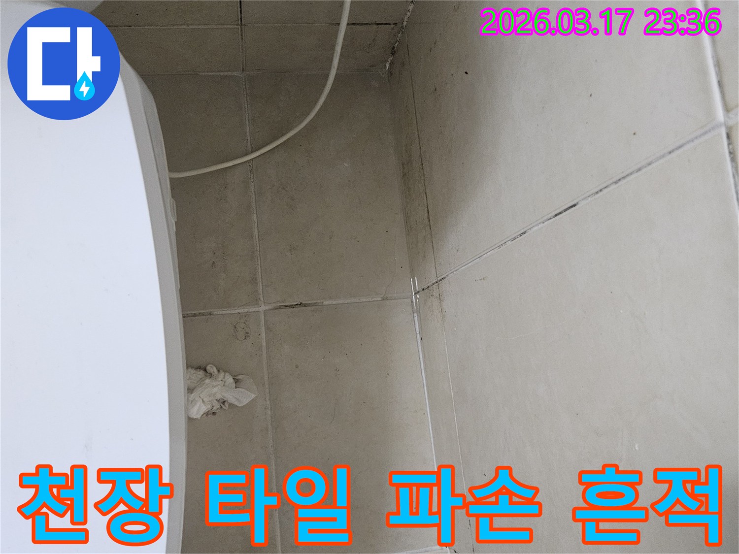 이-이미지는-천장-타일의-파손으로-인해-내부-구조물이-드러나-보이는-모습을-보여주며-이는-누수로-인한-천장-구조물의-심각한-손상-가능성을-시사합니다