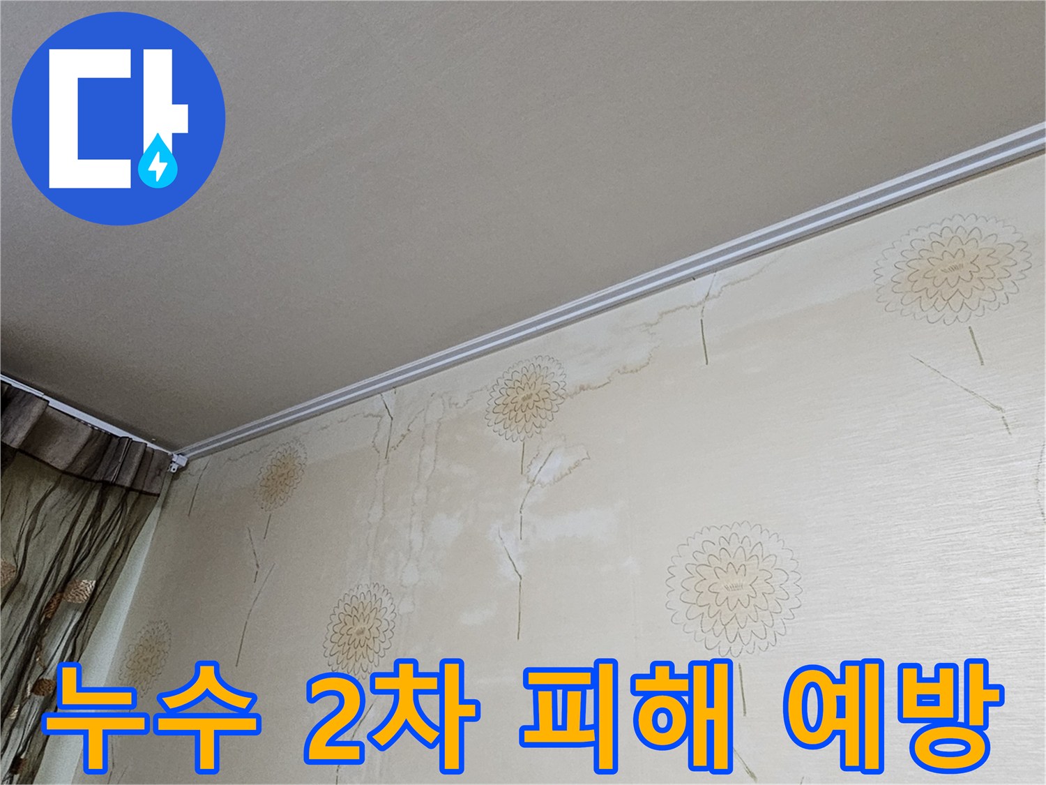 벽지에 스며든 물은 곰팡이뿐만 아니라-전기 합선 등 2차 피해로 이어질 수 있으므로-빠른 진단이 필수적입니다.