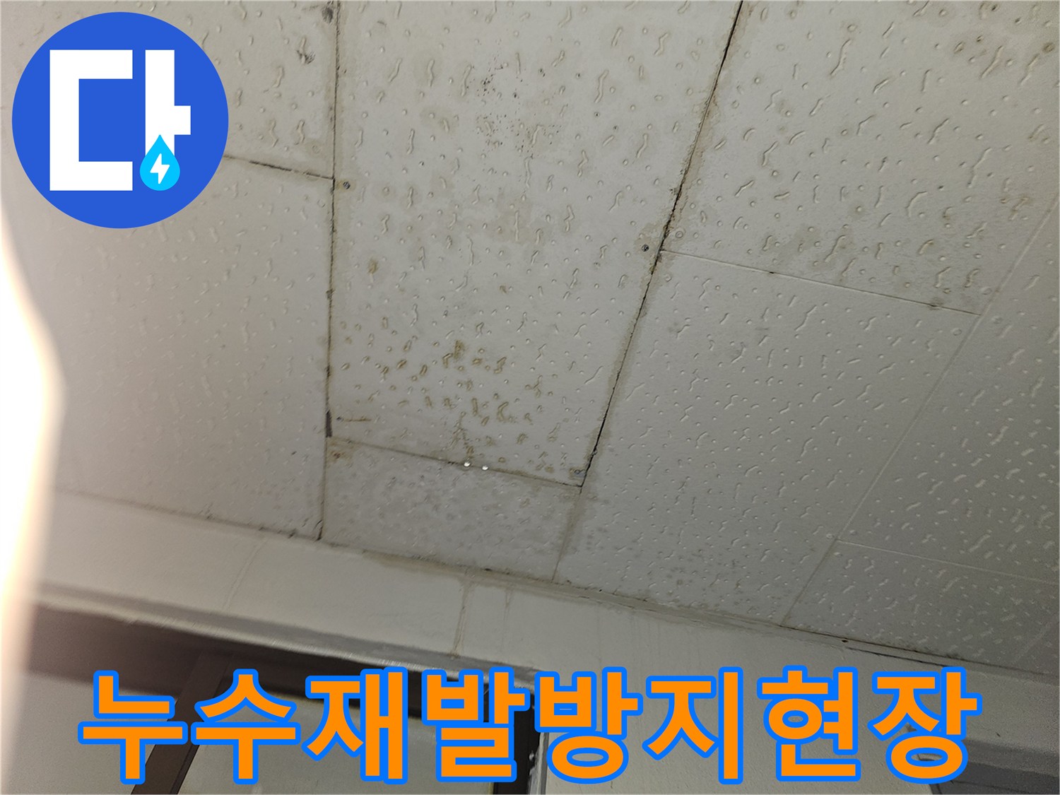 천장에서 물이 새는-누수 현장을-재발 없이-완벽하게 해결하기 위한-준비 과정입니다.