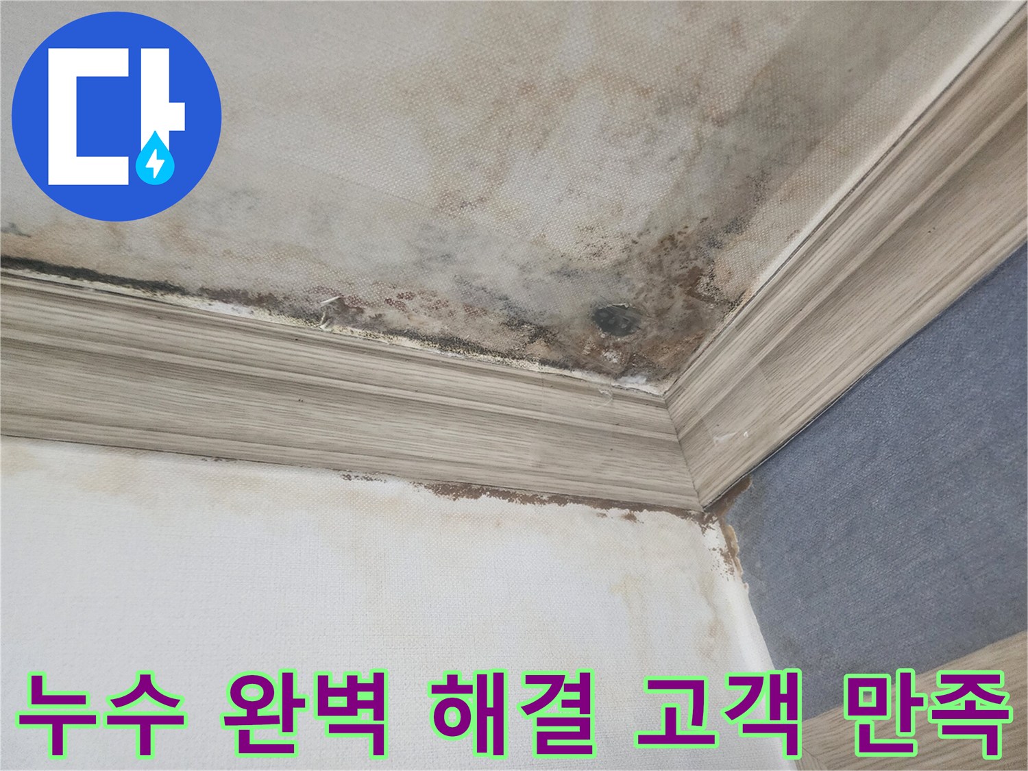 평택 아파트 천장 누수 문제를-완벽하게 해결하고-고객 만족을 최우선으로 하는-누수 전문가의 작업 현장입니다.