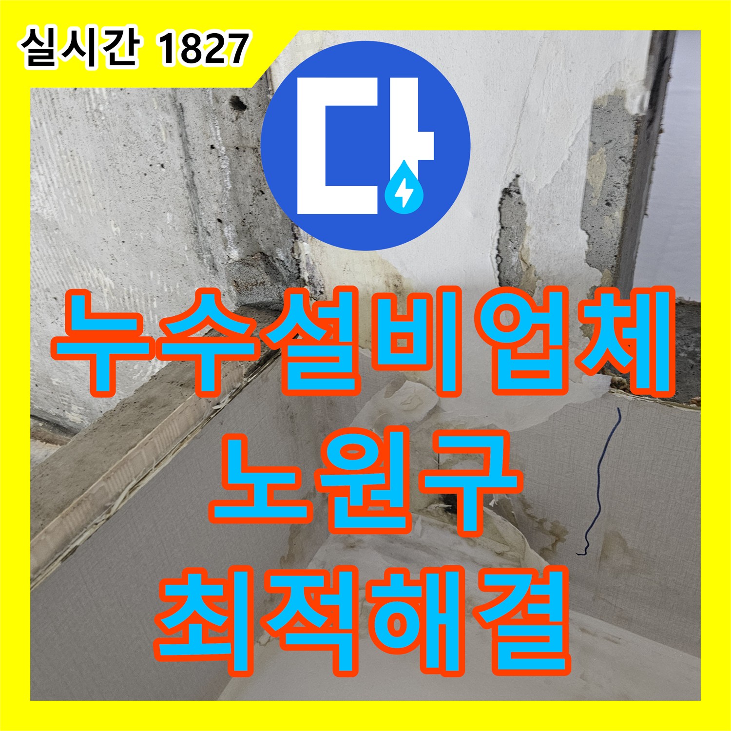 누수설비업체, 천장과 벽면의 물기 흔적을 찾아 근본적으로 공사하는 이야기, 서울 노원구