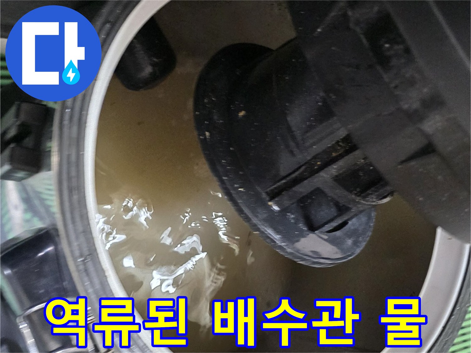 싱크대-하단-배수구-주변에-고인-오염된-잔수