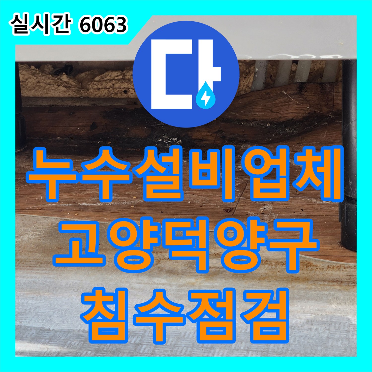 누수설비업체 겨울철 동파된 LPG 보일러 배관 누수로 인한 부엌 침수 점검 경기 고양시 덕양구