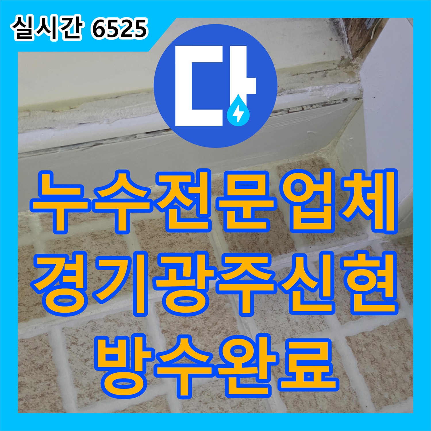 누수전문업체 양변기 정심 밀폐 불량으로 인한 누수를 정확히 진단하고 방수 보강 공사를 진행한 경기 광주시 신현동 현장