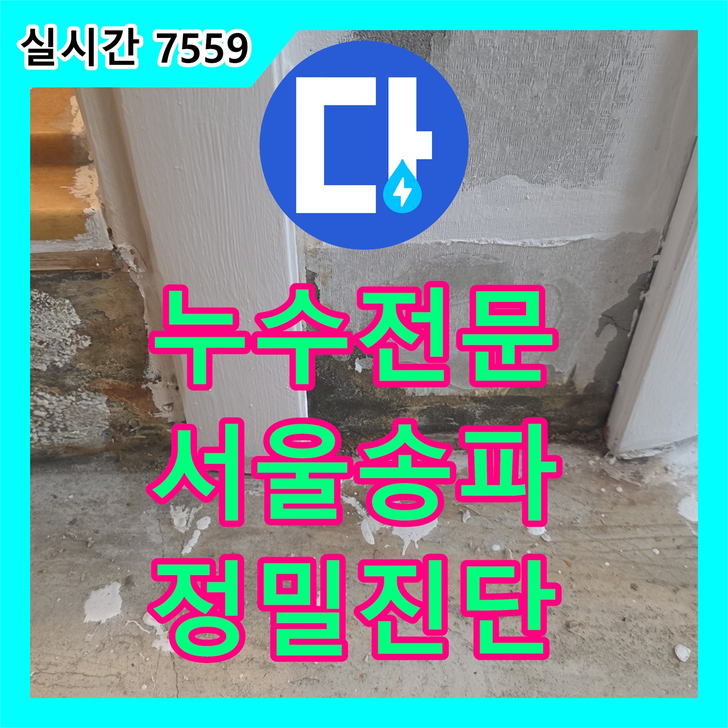 누수전문 화장실 입구 문턱이 썩어 있는 증상의 원인을 분석한 서울 송파구 사례입니다