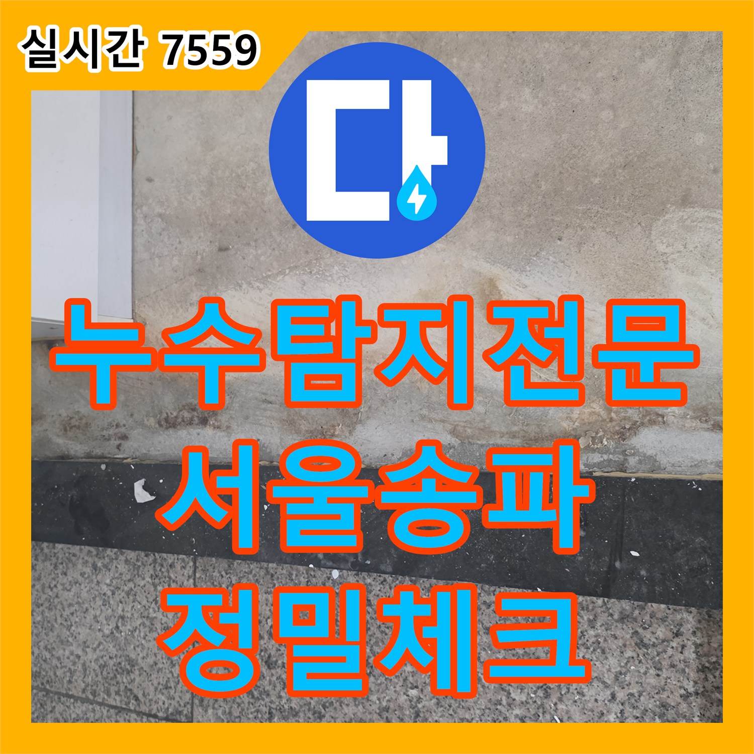 누수탐지전문 화장실 문턱 자재 부식을 해결하기 위해 정밀 검사를 실시한 서울 송파구 현장