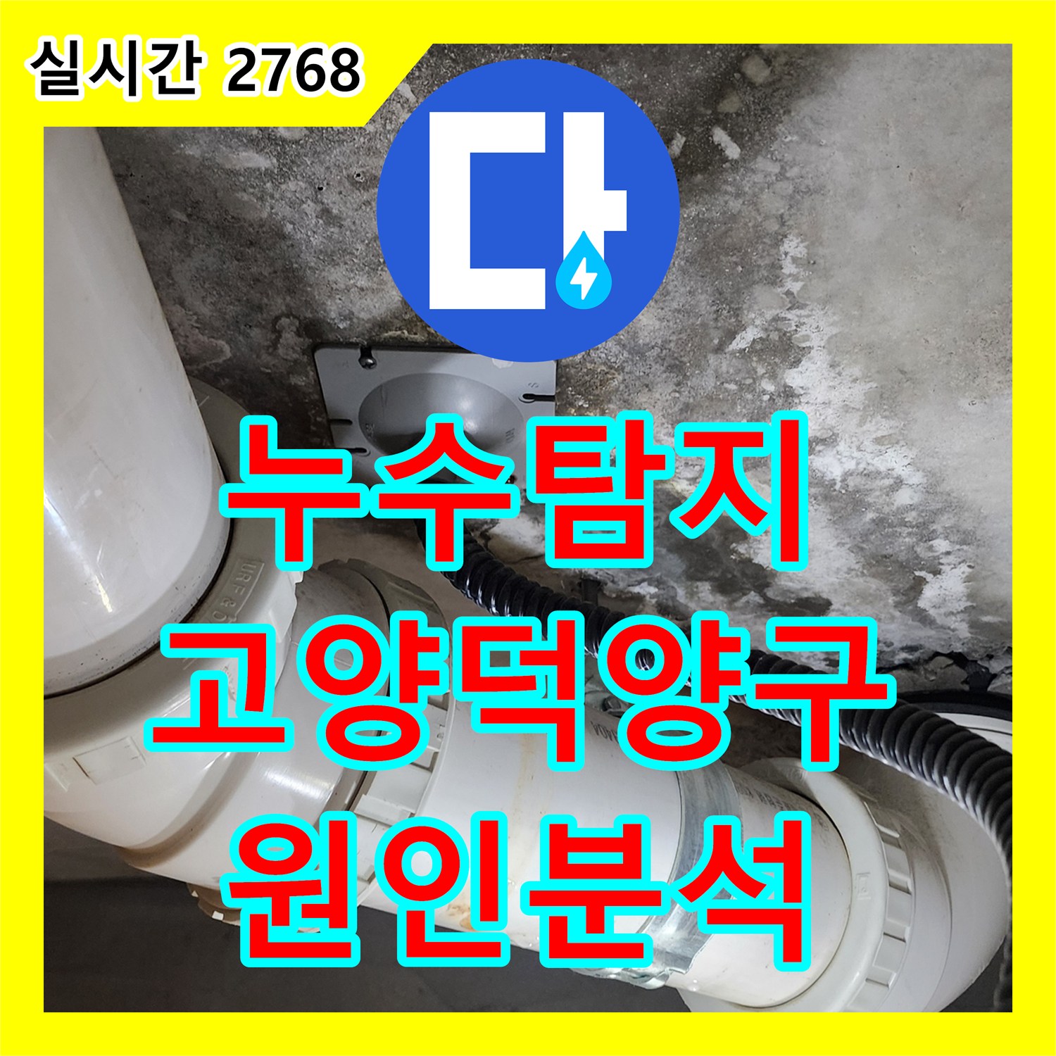 누수탐지 아랫집 화장실 천장에서 물이 새는 원인을 자바라 배관 파손으로 밝혀낸 과정 경기 고양시 덕양구