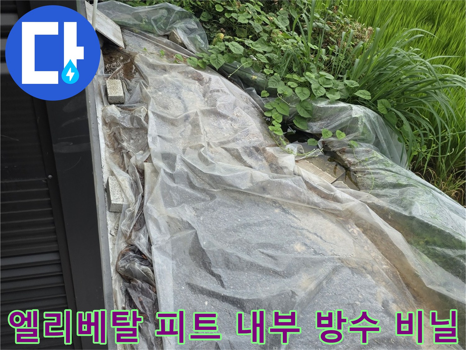 엘리베이터-피트실-내부-방수-보호-비닐-상태