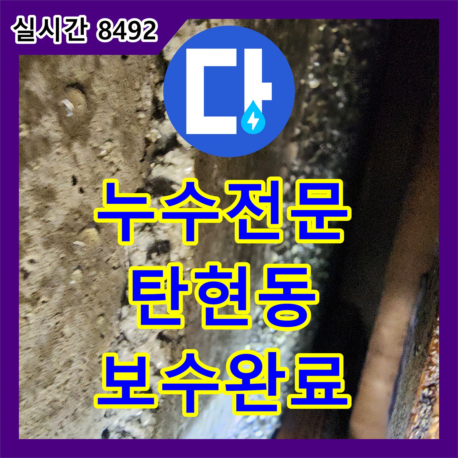 누수전문 화장실 수전 결함으로 인한 거실 천장 누수를 정밀하게 진단하고 보수한 고양시 일산서구 탄현동 현장