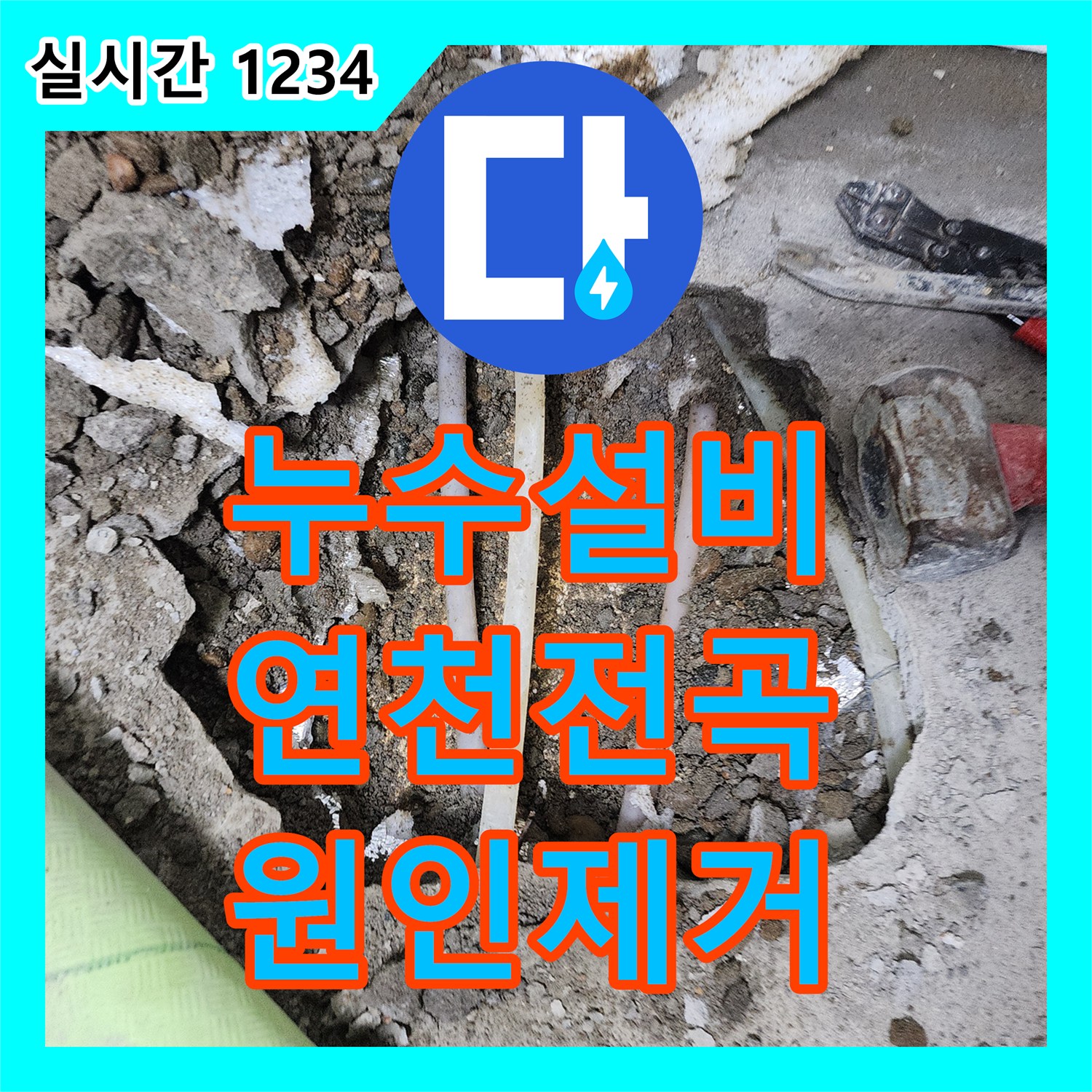 누수설비 빌라 지하층으로 흐르는 다량의 누수를 싱크대 앞 배관 교체로 해결한 경기 연천군 전곡읍