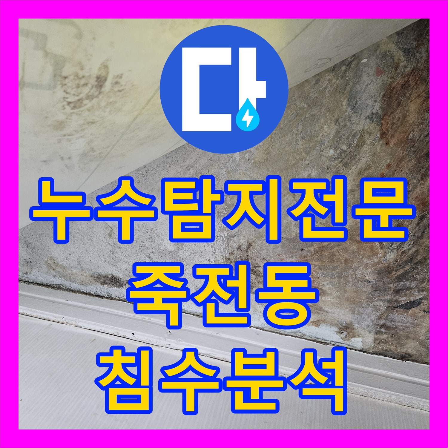 누수탐지전문 윗집 배관 결함으로 인한 아랫집 광범위 침수 소견서 작성 경기 용인시 수지구 죽전동