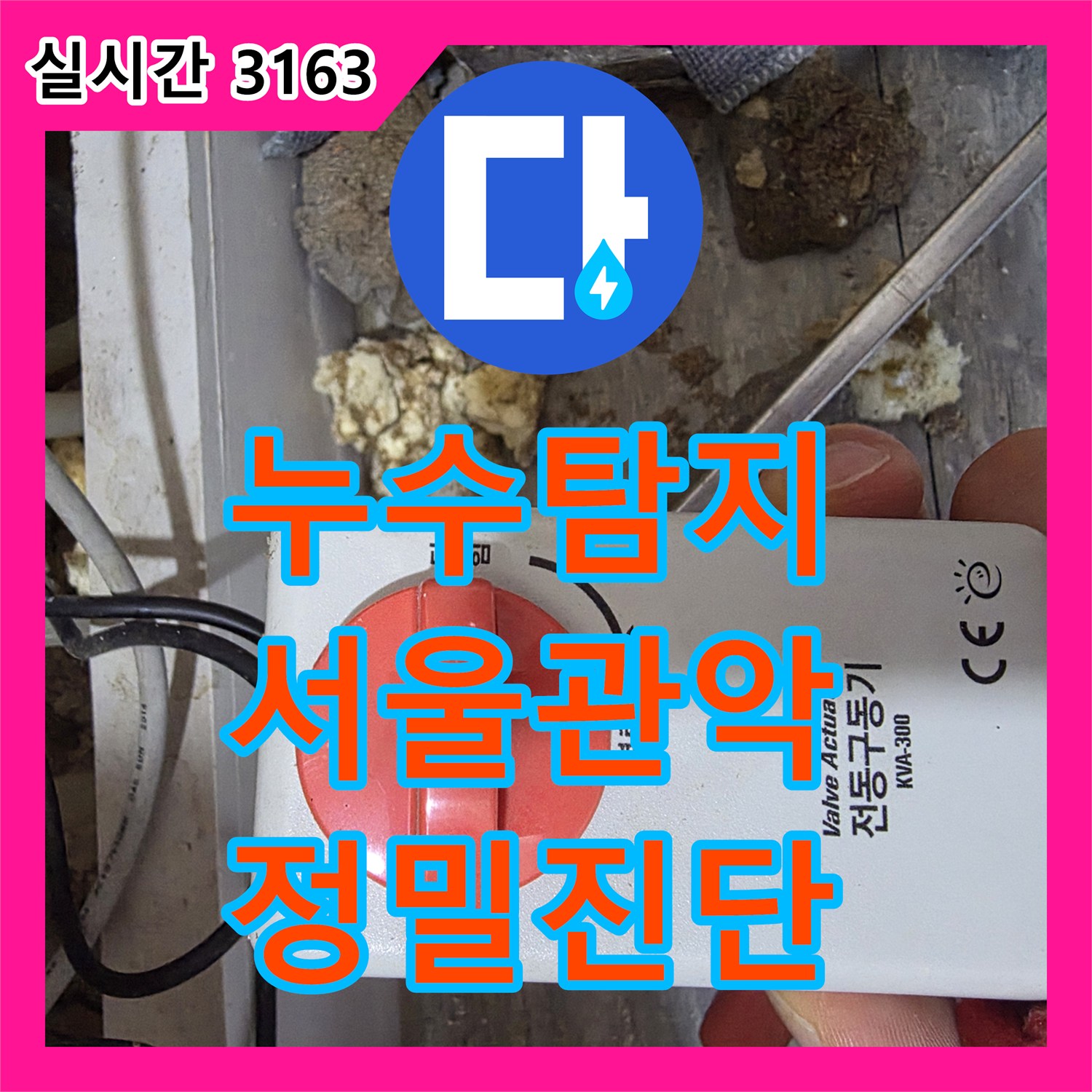 누수탐지 4층 복도 천장에서 발생하는 물샘 현상을 정밀 장비로 진단한 서울 관악구 신림동 사례