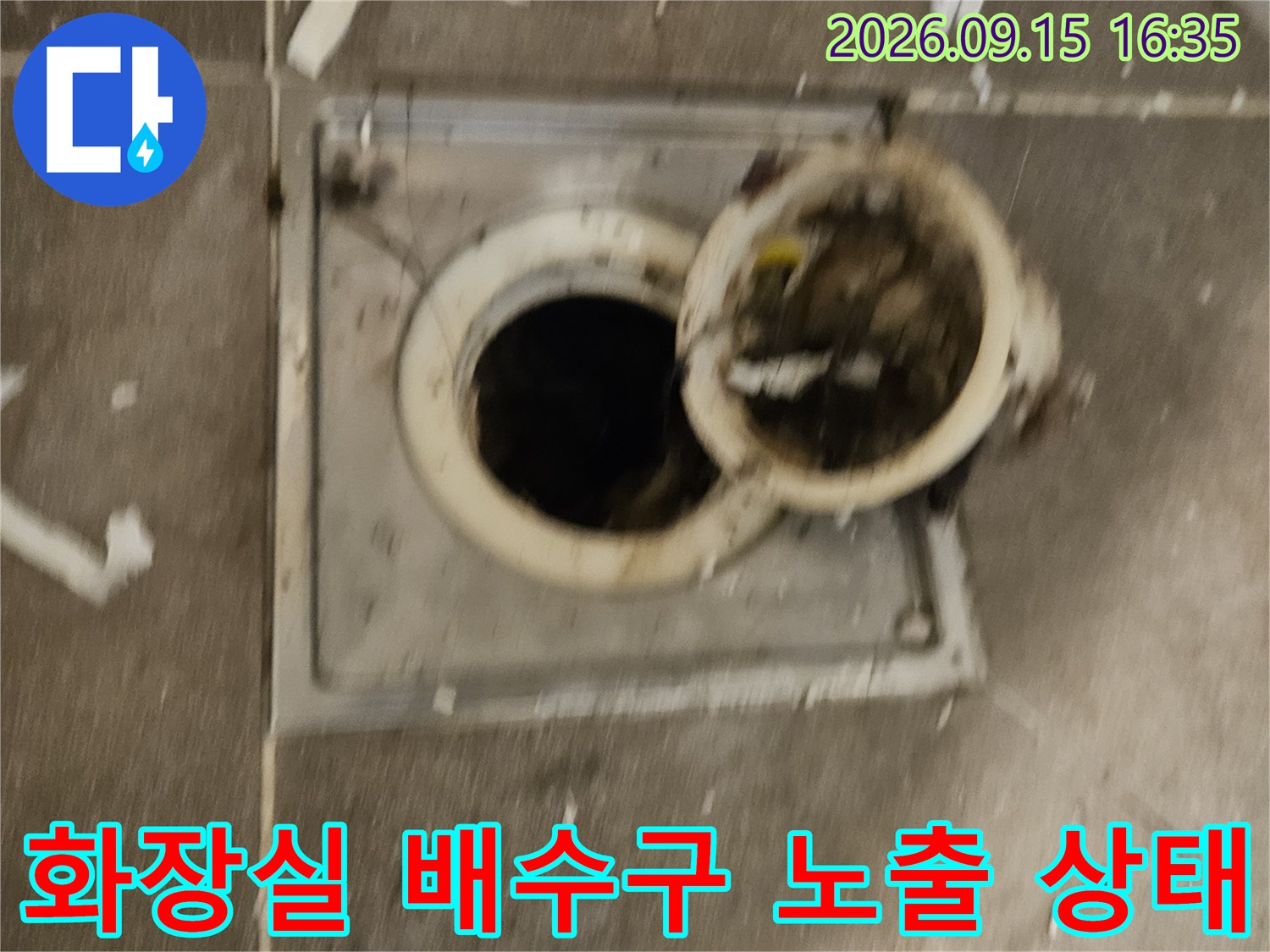 일산동구-화장실-바닥-배수구-유가-주변-누수-지점-상태-확인